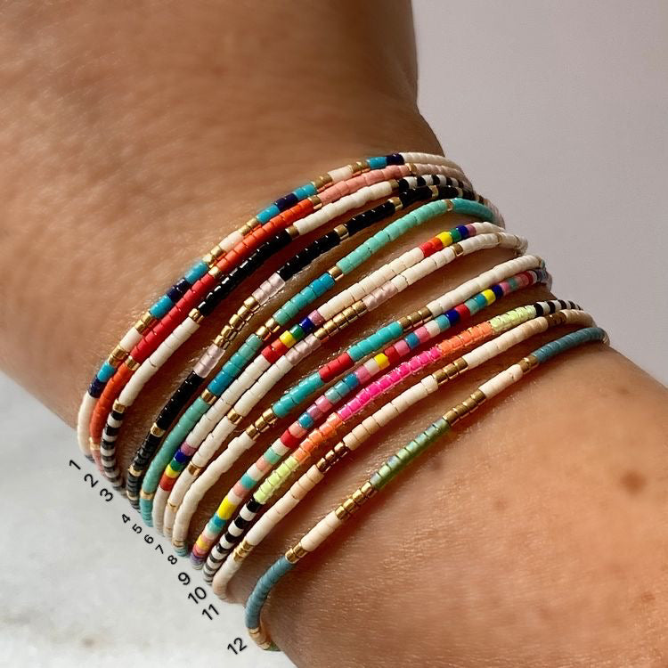 Petite miyuki bracelet set ( set of 4 bracelets)