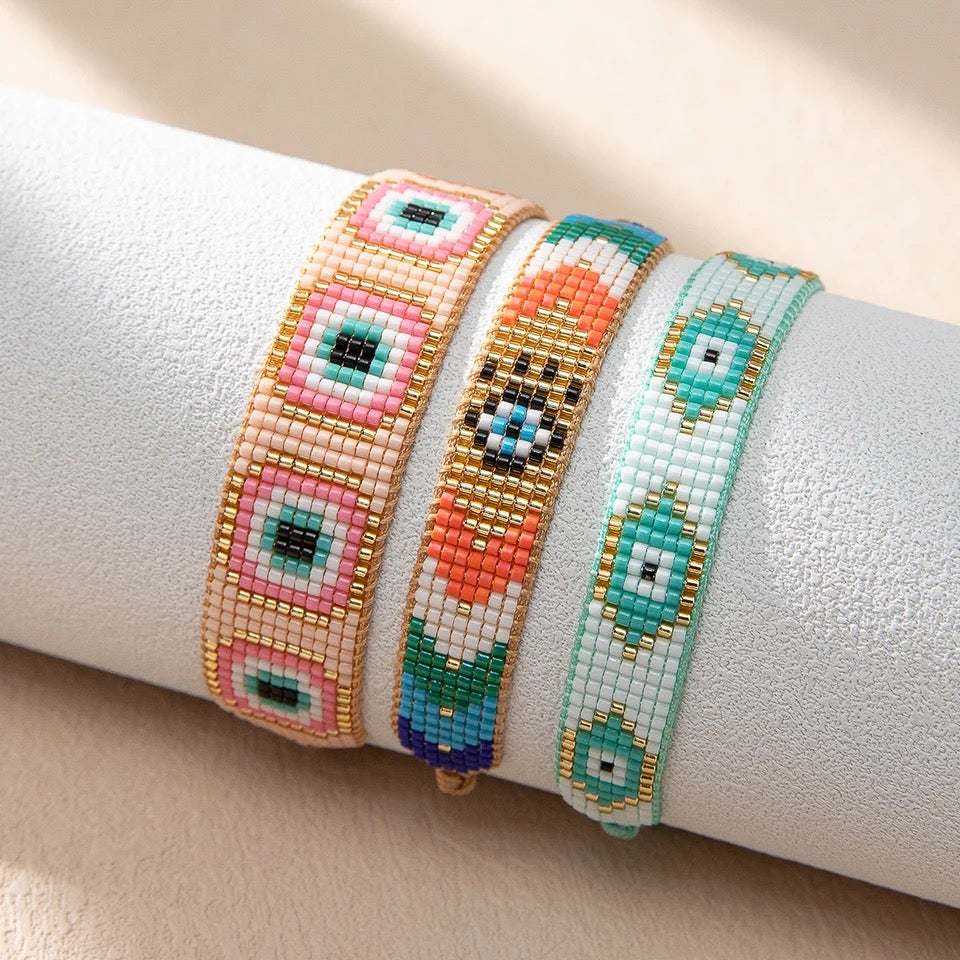 Colorful Ayin bracelet ( per piece)