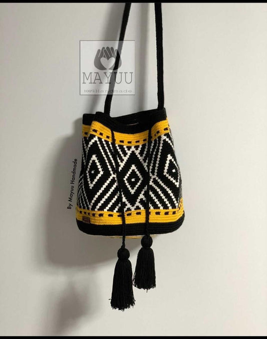 Geometric mochila bag