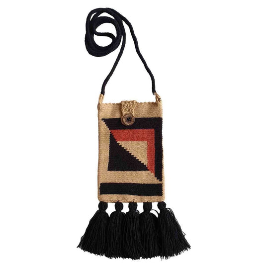 Boho phone purse with tassels #4